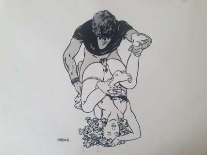 Alex Varenne | Varenne, Alex - Dessin original - Fragments érotiques - Kama Sutra | Catawiki