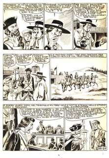 Essegesse - | EsseGesse - Tavola Originale - Grande Blek n. 33 "La banda del Pipistrello" - (1956) | Catawiki