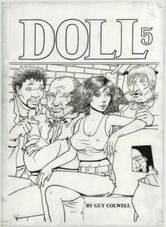 136: Colwell Doll #5 cover 1990 original comic art | Russ Cochran