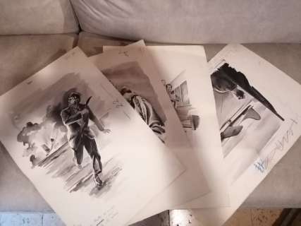 Vittorio Cossio | Vittorio Cossio 6x illustrazioni originali - (1950) | Catawiki