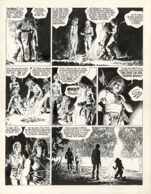 ROSINSKI - THORGAL – LES YEUX DE TANATLOC – PLANCHE ORIGINALE 42