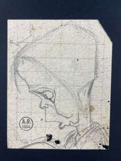 Antonio Rubino | Antonio Rubino - Bimbo Grottesco - con timbro archivio dell’artista - Page volante - (1964) | Catawiki