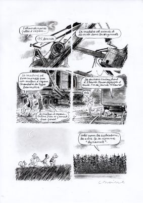 Catherine Meurisse | LE CLAN DE WALDEN – PLANCHE ORIGINALE 94 | Galerie Barbier