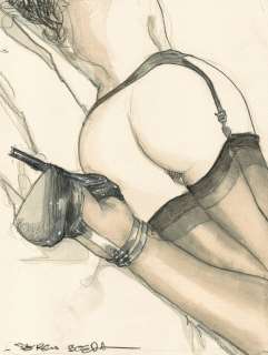 Bleda, Sergio | Bleda, Sergio - Original painting - Look At My Heels - Signed - Original Artwork | Catawiki