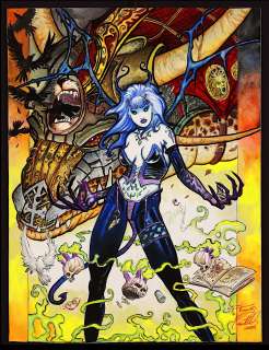 Tommy Castillo - Lillith and Dragon Painting by Tommy Castillo