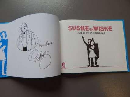 Studio Vandersteen | Suske en Wiske - Thuis in Heide-Kalmthout met uitgewerkte opdrachttekening "Lambik" - luxe oblong hc - EO - (1997) | Catawiki