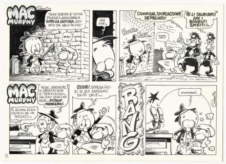 Gigi Simeoni | Gigi Simeoni - tavola originale autoconclusiva "Mac Murphy" - (1993) | Catawiki