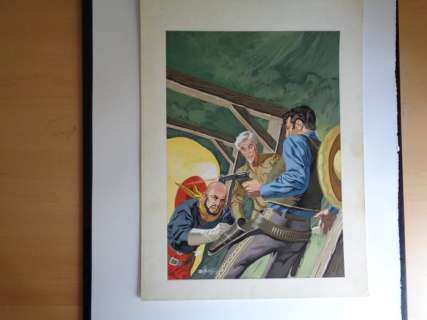 Emilio Uberti | Emilio Uberti - Copertina Originale - Kinowa n. 56 "L’uomo dalla frusta" - (1966) | Catawiki