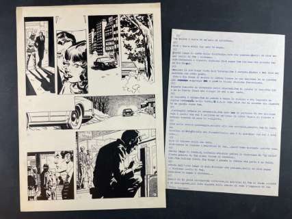 Domingo Mandrafina | Domingo Mandrafina - tavola originale "Appuntamento mancato" n. 5 | Catawiki