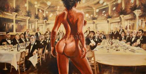 Dany - Illustration originale intitulée "Ces Beaux Messieurs"