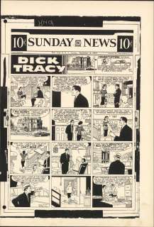 Gould - DICK TRACY, Sunday Black & White Proof (09/15/1957) | Russ Cochran