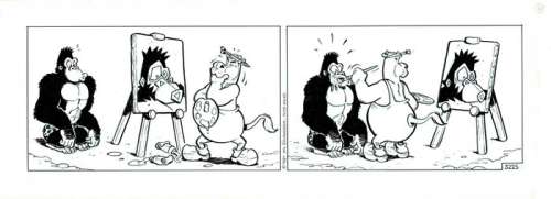 Wil Raymakers & Thijs Wilms | Boes - Originele strook uit Boes Integraal 14 - Formaat: 43 x 15 cm. | Catawiki