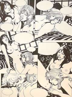 Martín Saurí | Penthouse Comix - Lissa #64 - 7 Original pages (full story) by Martín Saurí - Size (7x): 35 x 45 cm. - Page volante (2004) | Catawiki