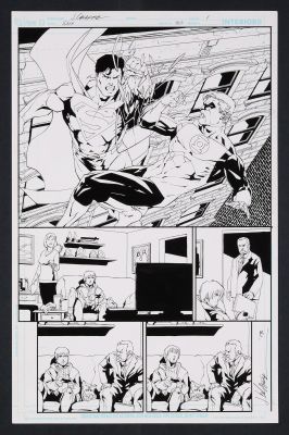 Jim Calafiore | Original Art from Secret Six #30 (2011) Page 1 Pencils and Inks by Jim Calafiore | mycomicshop.com