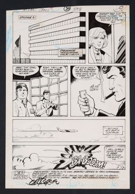 John Byrne, Ty Templeton | Original Art from Action Comics #598 (1988) Page 30 Pencils by John Byrne, Inks by Ty Templeton | mycomicshop.com (Buy It Now)