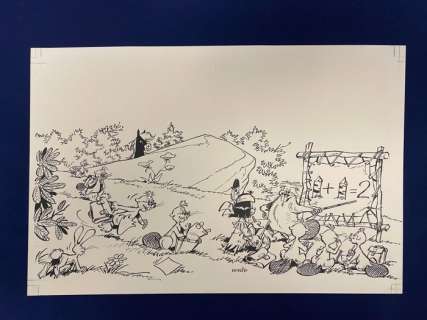 Derib | Derib - Dessin original Yakari en encre de Chine - Illustration pour la revue Yakari - (années ’80) | Catawiki