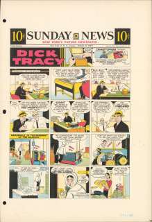 Gould - DICK TRACY, Sunday Color Proof (10/13/1957) | Russ Cochran