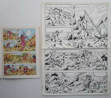 Jeff Broeckx / Studio Vandersteen | Bessy 115 - Originele pagina (p.15) - De hagedisseneters - (1975) | Catawiki