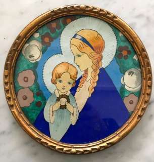 Jeanne Hebbelynck | Jeanne Hebbelynck - Originele illustratie - gouache op papier - in antieke lijst - (1930/1935) | Catawiki