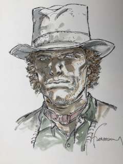 Hermann | Hermann - Dessin original couleur - Comanche - Red Dust | Catawiki