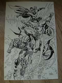 GarcÃ­a-LÃ³pez, José Luis - Original Illustration  - Batman, Nightwing & Mr Freeze