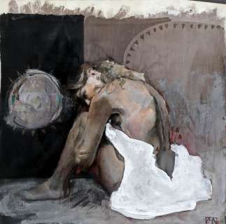 de Metter - Illustration Ã  la gouache représentant une jeune…