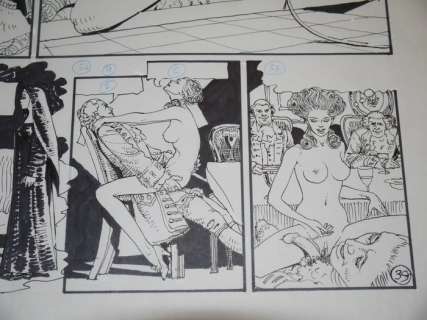 Von Götha, Erich | Erich von Götha - Planche originale à l’encre de chine (p.39) - Conte à rebours - (1987) | Catawiki