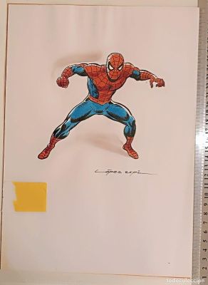 Spiderman - Rafael López Espí - Arte Original Coloreado a Mano - Estado MINT | todocoleccion (Buy It Now)