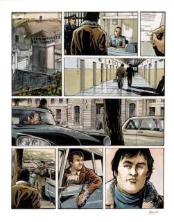 Berlion, Olivier | Berlion, Olivier - Planche originale + mise en couleur originale - Le Juge T1 - Chicago-sur-Rhône - (2015) | Catawiki