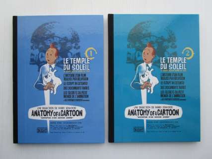 Harry Edwood , Hergé | Hommage à Hergé - Le temple du soleil 1 + 2 - anatomy of a cartoon - 2x avec dédicace - 2x C - (2011) | Catawiki