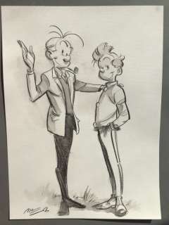 Munuera, José-Luis | Munuera, José-Luis - Dessin original - Spirou et Fantasio | Catawiki