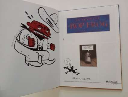 David B. / Blain | Hiram Lowatt & Placido T1 - La Révolte d’Hop-Frog + double dédicace - EO - (1997) | Catawiki