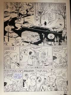 Van Liemt, Simon | Van Liemt, Simon - Ric Hochet - Planche originale - Les Nouvelles Enquêtes de Ric Hochet T5 - Commissaire Griot - (2021) | Catawiki