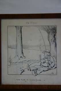 Rabier. Benjamin. (1864-1939). | RABIER. Benjamin. . Â«Â Petite TruiteÂ Â». Encre de Chine noire rehaussée& | Tessier Sarrou