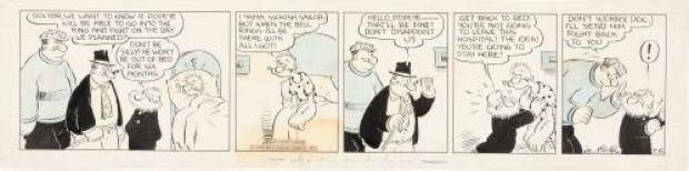 Elzie Crisler Segar | Popeye, strip du 6 juillet 1936 | Galerie 9ème Art
