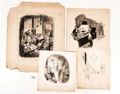 Life and Judge Magazine Cartoon Illustrations (4) | Guernseys