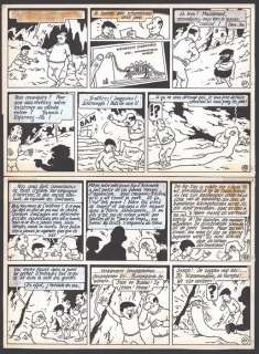Bob de Moor - Planche Originale (P.16) - | Bob De Moor - Planche originale (p.16) - Les Aventures d’Oncle Zigomar/ De avonturen van Nonkel Zigomar - L’Empire des Taupes /Het Mollenrijk - (1955/2023) | Catawiki