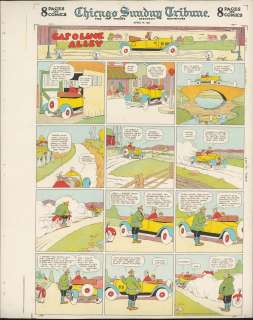 King - GASOLINE ALLEY, Sunday Page, Proof (4/19/1924) | Russ Cochran