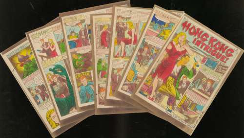 Feldstein-Hong Kong Intrigue- Two Fisted Tales 15 ,Complete 7 pg Story Silver Print (1950) | Russ Cochran