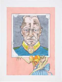 Richard Kirk General Rosengarten Imajica Collectible Card Game Illustration Original Art (Harper Prism, 1997). -