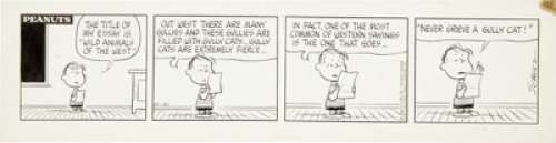 Charles Schulz Peanuts Daily Comic Strip Original Art dated 10-21-71 (United Feature Syndicate, 1971). - | Heritage