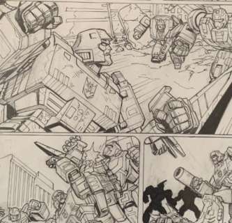 Transformers Shattered Glass Issue #2 Page #17. Bumblebee’s gets Blasted to Bits.