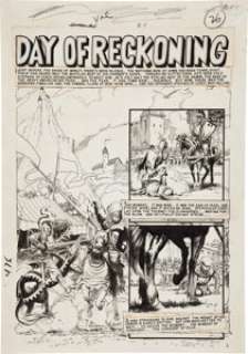 Al Williamson and George Evans Valor #5 Complete 7-Page Story "Day of Reckoning" Original Art (EC, -