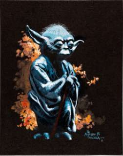 Alfredo Alcala Yoda Painting Original Art (1981). One of the most renowned and powerful Jedi Masters in -