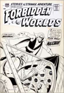 Pete Costanza Forbidden Worlds #125 Cover First Appearance of Magicman Original Art (ACG, 1964). The turban-wearing, -