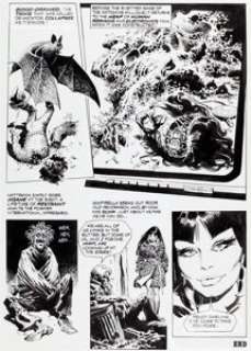 Jose Ortiz Vampirella #35 Story Page 12 Original Art (Warren, 1974). The Devestator is defeated, and returns to its -