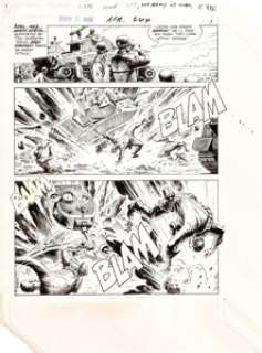 Russ Heath Our Army at War #244 Complete 14-Page Sgt. Rock Story "Easy‘s First Tiger" Original Art (DC, -