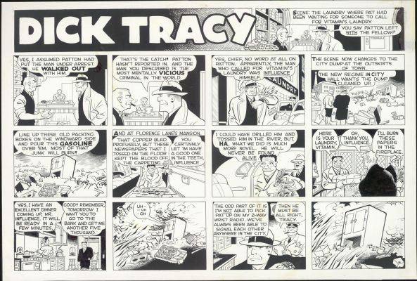Dick Tracy- Sunday Page Photo Stat-(1947) | Russ Cochran
