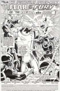 Sal Buscema and Rick Parker The Spectacular Spider-Man #160 Splash Page 1 Original Art (Marvel, 1990). This -