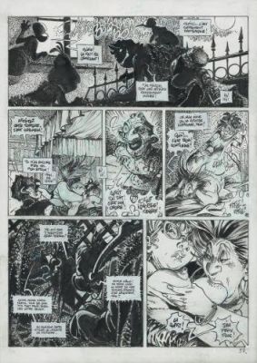 Régis Loisel | La Dernière Maison Juste Avant la Forêt, planche 57 | Galerie 9ème Art